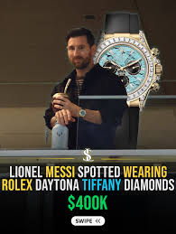 💎 Lionel Messi Spotted in Miami Wearing the Rare Rolex Daytona “Tiffany Diamond” 💎 Lionel Messi attended the Argentina vs Venezuela friendly at Hard Rock Stadium — but all eyes weren't just