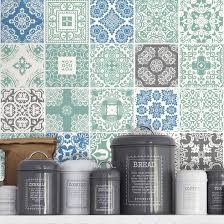 muurstickers voor tegels voor keuken pastel blauw fliesenaufkleber blaue fliesen fliesen