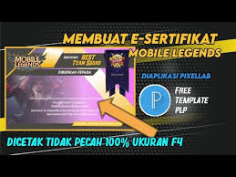 Maybe you would like to learn more about one of these? Membuat E Sertifikat Mobile Legends Diaplikasi Pixellab Youtube