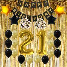 It's also a time to grow into the next phase of adulthood. Amazon Com 21st Birthday Decorations Gifts For Her Him Men Women 21 Birthday Party Supplies Happy Birthday Banner Gold Foil Fringe Curtains 21 Gold Number Balloons And Confetti Balloons Health Personal Care