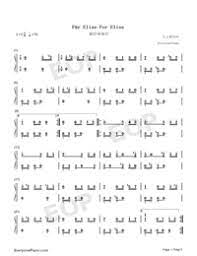 Fur Elise For Elise Ludwig Van Beethoven Free Piano Sheet Music Piano Chords