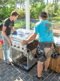 You can even adapt a portable charcoal or pellet grill into a fixed grilling station or kitchen by building an alcove or niche to slide it into. How To Build A Grilling Island How Tos Diy