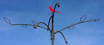 Aps Bird Feeder Pole System With So Many Toppers Arms And Feeders To Choose From How Can You Resist The Aps Bird Feeder From Wild Birds Unlimited And With A Baffle The S Ave Silvestre