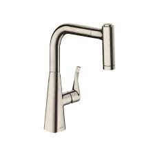 Maybe you would like to learn more about one of these? Hansgrohe Metris 220 Kitchen Faucet 14834800 Stainless Steel Look Swivel Spout