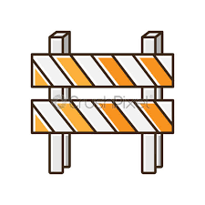 Maybe you would like to learn more about one of these? Road Barrier Rgb Color Icon Striped Block On Highway Dead Stock Vector Crushpixel