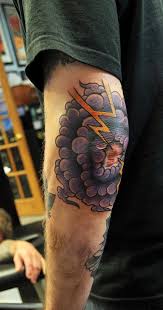 Good inked lightning tattoo design images. Storm Clouds On The Elbow By Steve Fawley Living Arts Tattoo New Hope Pa