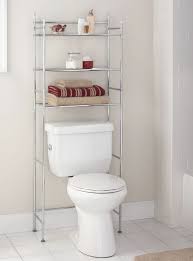 Bathroom Space Saver Over The Toilet 3 Tier Storage Shelf Metal Organizer Rack Mainstays Bathroom Space Saver Chrome Bathroom Shelves Bathroom Space