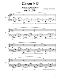 Canon And Gigue In D Major Piano Sheet Music Print And Download In Pdf Or Midi Canon In D Piano Arrangement Of Canon In D Johann Pachelbel Piano Sheet Music Piano Sheet Music