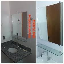 Kit Espelho Prateleira Espelho Espelho Para Banheiro Espelho Banheiro
