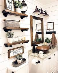 When choosing your smaller decor pieces, opt for playful patterns or luxurious materials and finishes to ensure that they are the centre of attention in your bathroom. Rustic Bathroom Decorating Ideas Design Corral