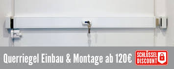 Dabei wird der türriegel innen, mittig an der tür angebracht und erstreckt sich über die ganze breite. Einbau Service Panzerriegel Querriegel Schlussel Discount Shop