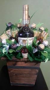 60 Diy Valentine S Day Gift Baskets Bouquets For Him Ethinify In 2020 Valentine S Day Gift Baskets Liquor Gift Baskets Alcohol Gift Baskets
