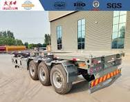 Factory price 40ft 3-Axle skeleton semi-trailer for ...