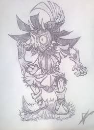 Well My First Publication On This Drawing That I Did Of The Skull Kid P Legend Of Zelda Breath Drawings Legend Of Zelda