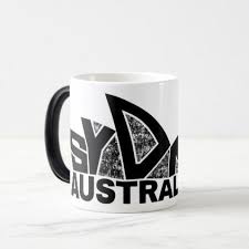 Sydney Souvenir Opera House Australia Typography Magic Mug Typography Gifts Unique Custom Diy Mugs Coffee Mugs Custom Mugs