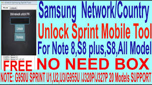 Sim card not included (usually available for free from your carrier). How To Samsung Network Country Unlock Sprint Mobile Tool For Note 8 S8 Plus S8 All Model Gsm Solution Com