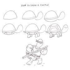 How To Draw A Turtle Philip Tseng Turtle Drawing Drawing Skills Animal Drawings
