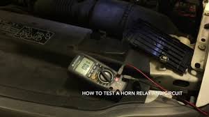 I'm not sure if it's the relay or the circuit in the steering column. Testing A Horn Relay Youtube