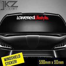 Jual stiker mobil kaca depan tulisan mazdaspeed kota semarang. Jkz Stkart Vinyl Die Cut Car Sticker Decal Lowered Lifestyle Hellaflush Windshield 59 X 9 Cm For Car Truck Atv Stickers Car Stickers Aliexpress