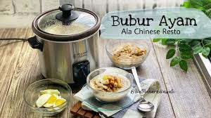 Bubur pedas is made from finely ground sauteed rice and grated coconut.the stock is made either from tetelan (bony meat such as ribs) or chicken broth. Resep Slow Cooker Gampang Banget Bubur Ayam Ala Chinese Resto Easy Cooking With Russell Hobbs Youtube