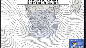 Synoptic Weather Map Chart For Southern Africa 8 To 15 November 2019
