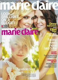 Marie Claire Magazine Drew Barrymore Ellen Page Budget Fashion Camilla Belle