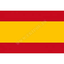 Las de los extremos son de color rojo, mientras que la central es amarilla. Bandera Confeccionada Espana 150x100 Sin Escudo Equipamientos Policiales