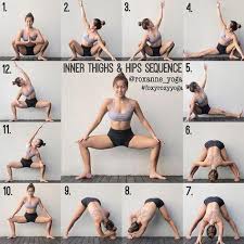 Inner Thighs Hips Sequence In 2020 Easy Yoga Poses Yoga Inspiration Poses Easy Yoga