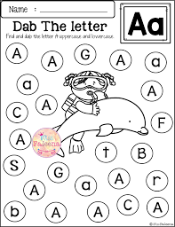 Free Alphabet Dab Contains 26 Pages Of Worksheets This Product Is Letter Recognition Worksheets Free Kindergarten Worksheets Alphabet Worksheets Kindergarten