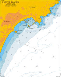 Mediterranean Sea Spain Puerto Blanes Scale 1 15 000