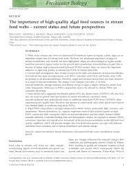 Well, for starters, a food chain is a series of interconnected feeding relationships among different species in an ecosystem. Pdf The Importance Of High Quality Algal Food Sources In Stream Food Webs Current Status And Future Perspectives