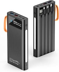 Portable Charger Power Bank with Built-in Cables