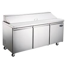 Get great deals on ebay! Saba 70 25 In W 15 5 Cu Ft Commercial Food Prep Table Refrigerator Cooler In Stainless Steel Sps 72 18 The Home Depot