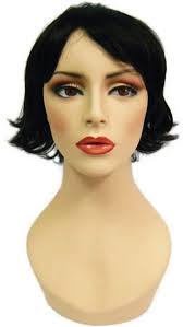 It is also easier to care for and is not easily deformed.different styles:short hair wigs, short curly wigs, short blonde wig, short black wig, short bob wigs, short white wig,etc. Unisex Black Short Hair Wig For Mannequin Or Head Display