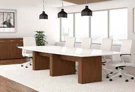 White lacquer modern 84 conference table with inlaid glass (extends to 124 w) $ 2,507.00 $ 2,888.00. Meet Our Best Selling Conference Table Enwork