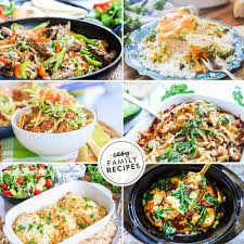 These quick and easy weeknight dinner recipes for the entire family will help you fit a hearty, tasty, nutritious dinner into your busy schedule every night. Weekly Meal Plan Easy Family Recipes
