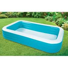 Play Day Rectangular Inflatable Family Pool 120 X 72 X 22 Walmart Com Family Pool Inflatable Lounge Pool Pool
