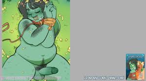 (Drawing Timelapse) Cute chubby orc guy shows off for his fairy dom...