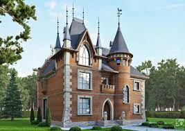 Дома в замковом стиле – особенности строения и преимущества стиля