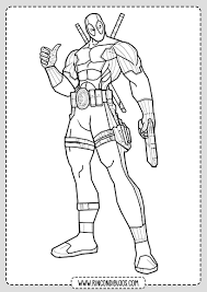 Dibujos De Fortnite Para Colorear De Deadpool