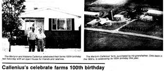 Callenius, Otto Franklin -- Century Farm, 1880s-1987
