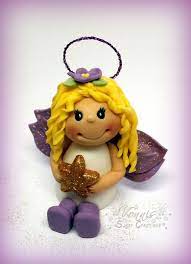 Doch was wäre eine motivtorte schon ohne fondant? Christmas Angel Fondant Polymer Clay Figure Weihnachten Engel Figur Fimo Fimo Figuren Weihnachten Engel Weihnachtsengel