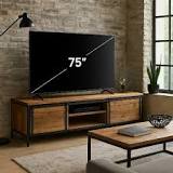 Quel meuble TV en bois pour un écran de 75 pouces ou plus ?
