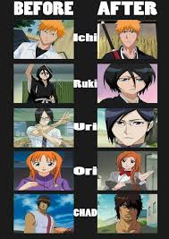 Bleach Characters Before And After Bleach Characters Bleach Anime Bleach Funny
