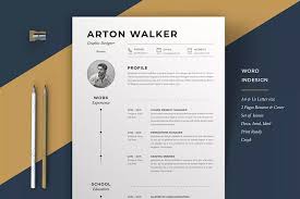 Here's a modern graphic designer resume template that also doesn't have any colorful elements. 45 With Creative Design Resumes Resume Format