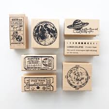 Galaxy Rubber Stamps Rubber Stamp Crafts Hand Carved Stamps Stamp Maker