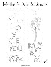 Coloring pages, prayers, saint coloring pages. Mother S Day Bookmark Coloring Page Twisty Noodle