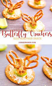 Butterfly Crackers Kids Snack Recipe Kids Snack Food Kids Snacks Snacks