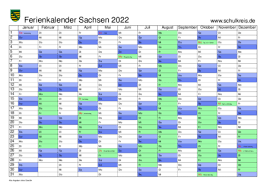 Alle ferientermine für deutschland 2021 sorgfältig recherchiert und tabellarisch dargestellt. Schulferien Kalender Sachsen 2022 Mit Feiertagen Und Ferienterminen