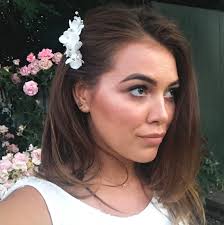 Bridal Headpiece. Hand Beaded, Silk Flower Hair Comb.